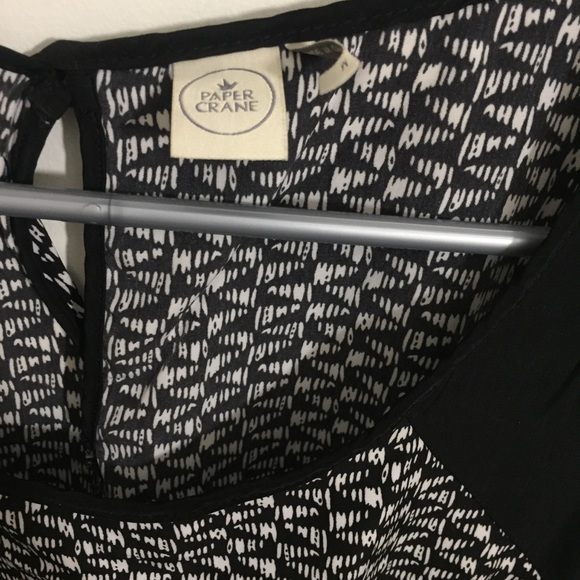 Paper Crane: Black & White Patterned Romper - Picture 3 of 4